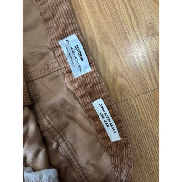 Cotton On - Cord Super Baggy Leg - Brown - Plus size size 18 20 22 - Picture 3 of 4